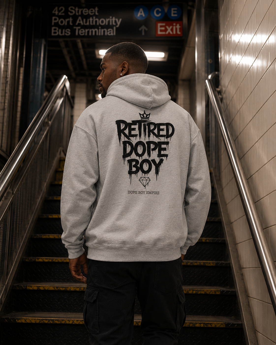 Retired Dope Boy Hoodie - Back Print