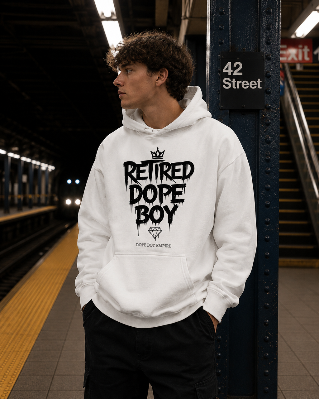 Retired Dope Boy Hoodie - Front