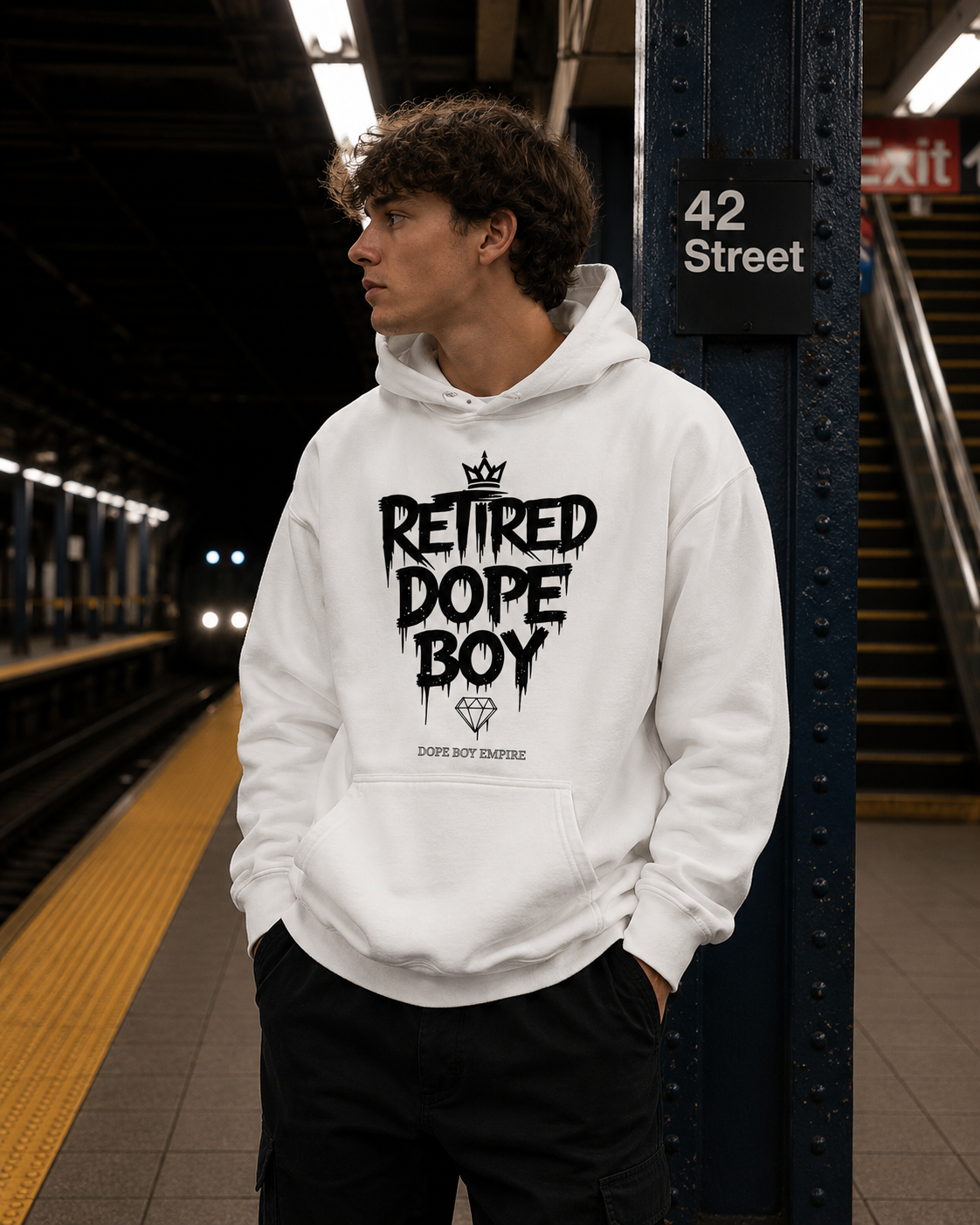 Retired Dope Boy Hoodie - Front