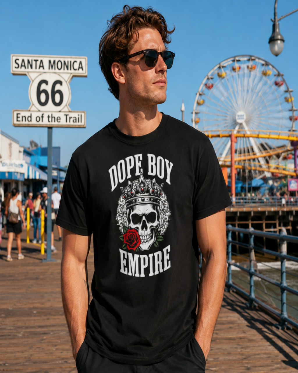 Skull + Rose Tee - Front