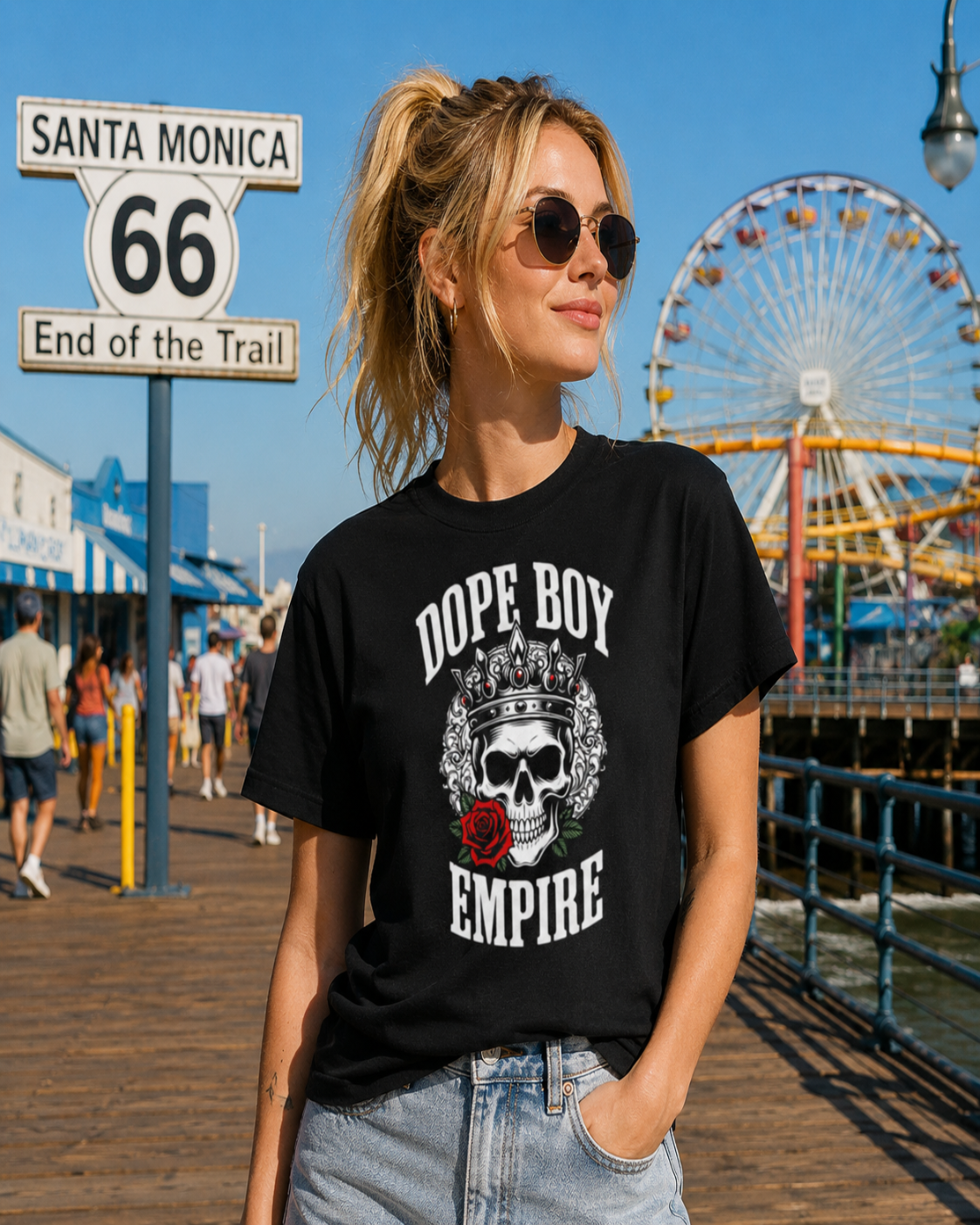 Skull + Rose Tee - Front