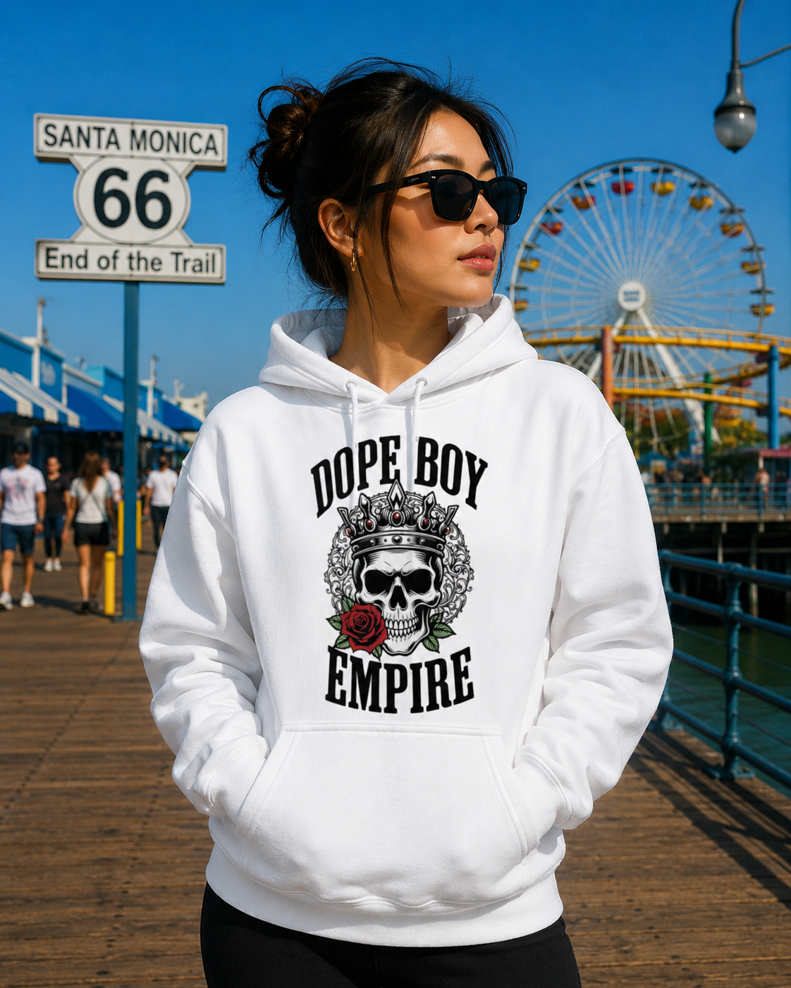 Skull + Rose Hoodie - Front