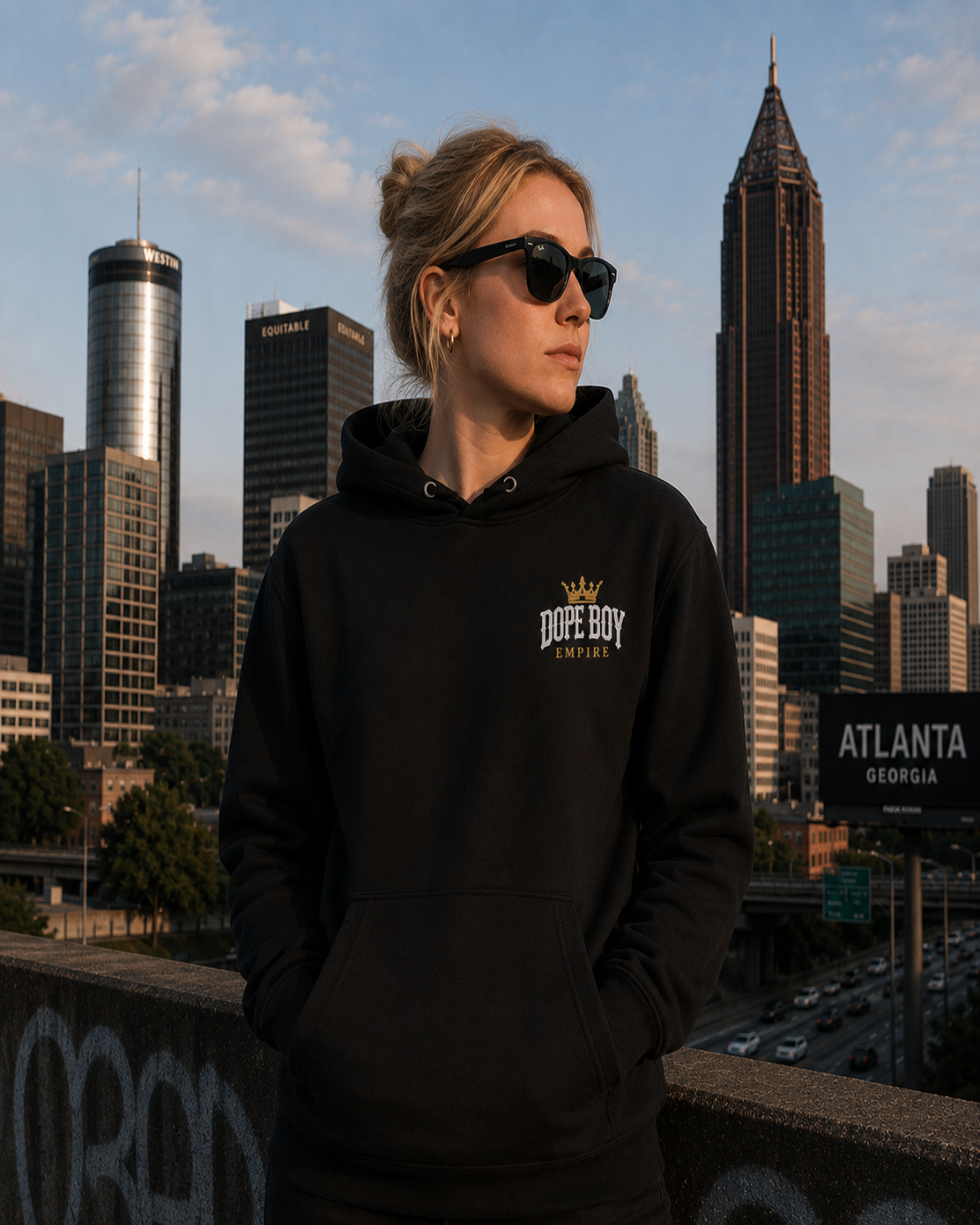 Dope Boy Empire Premium Hoodie - Left Chest
