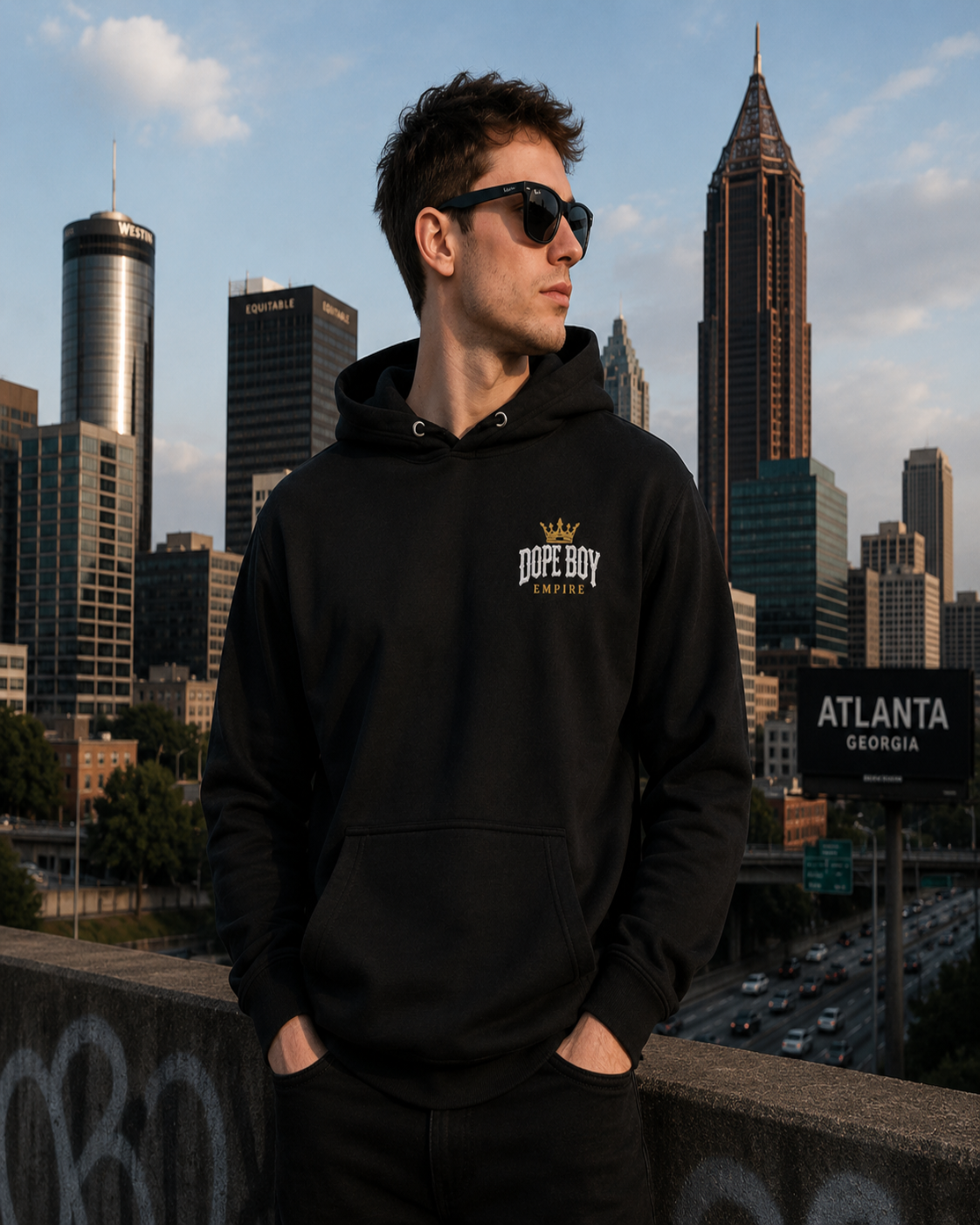 Dope Boy Empire Premium Hoodie - Left Chest
