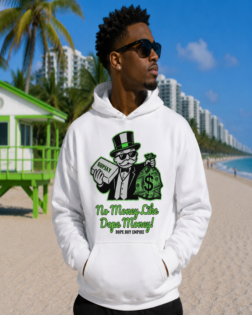 No Money Like Dope Money Hoodie - Front