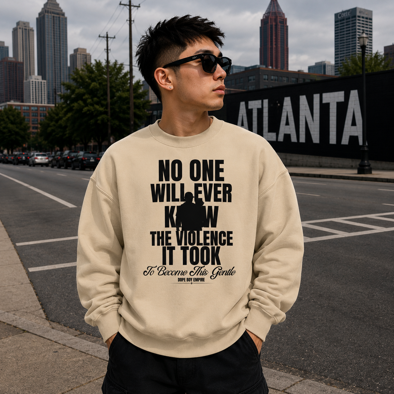 Become This Gentle Crewneck - Front