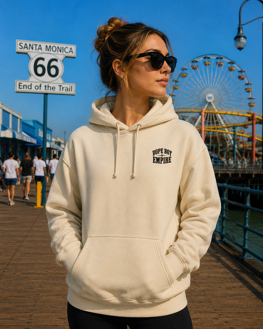 Skull + Rose Hoodie - Back Print