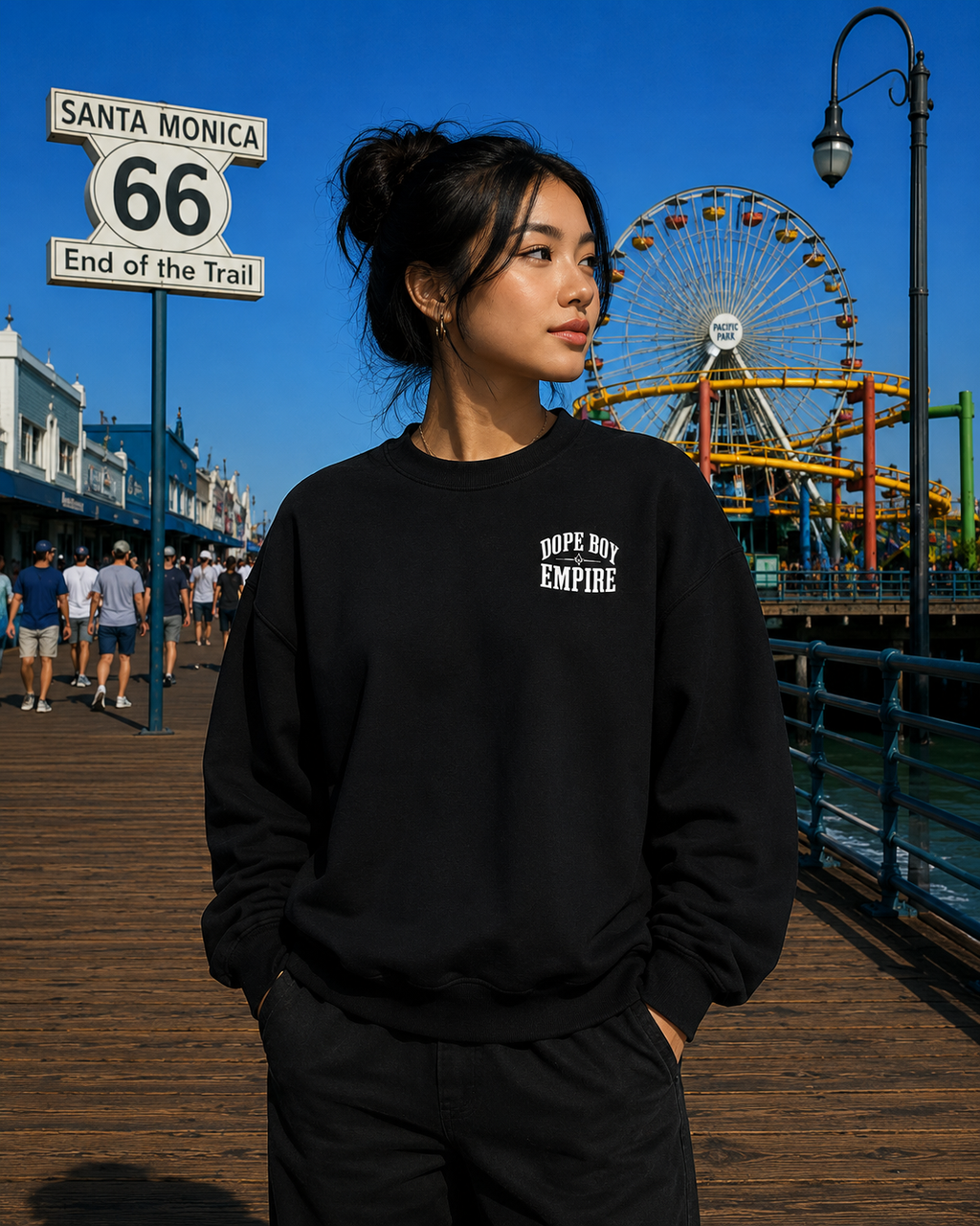 Skull + Rose Crewneck - Back Print