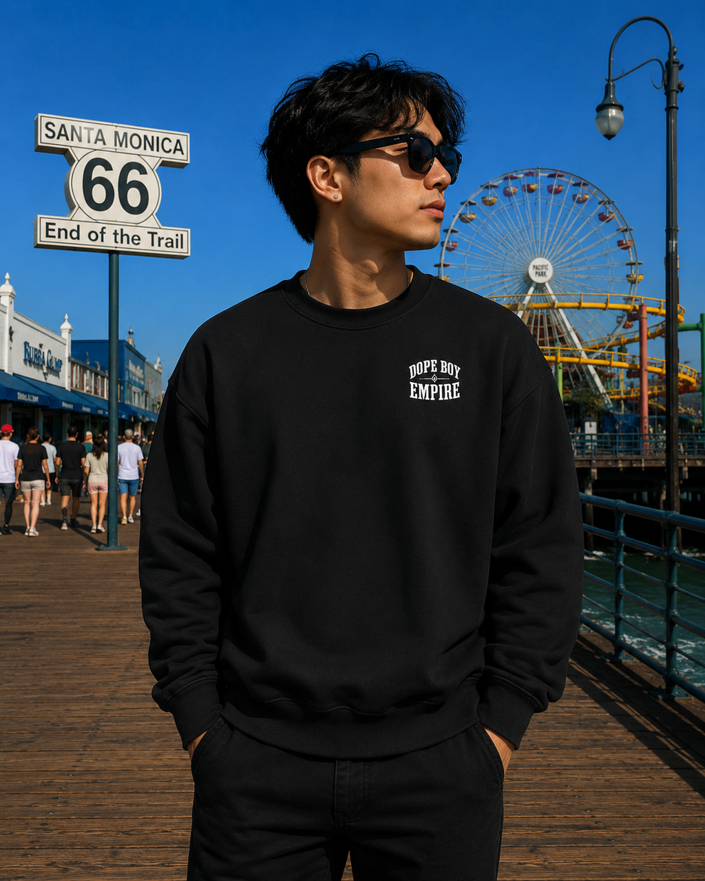 Skull + Rose Crewneck - Back Print