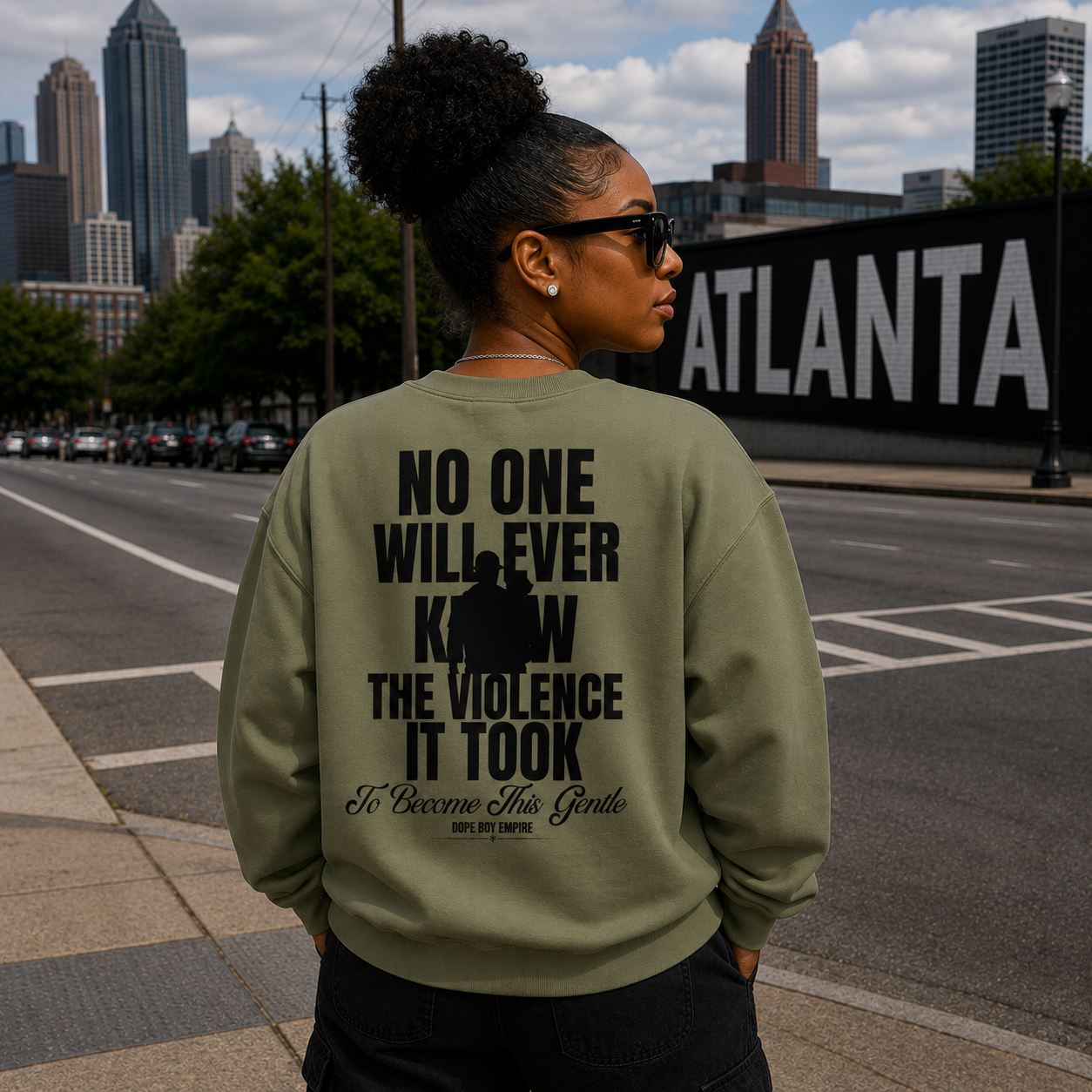 Become This Gentle Crewneck - Back Print