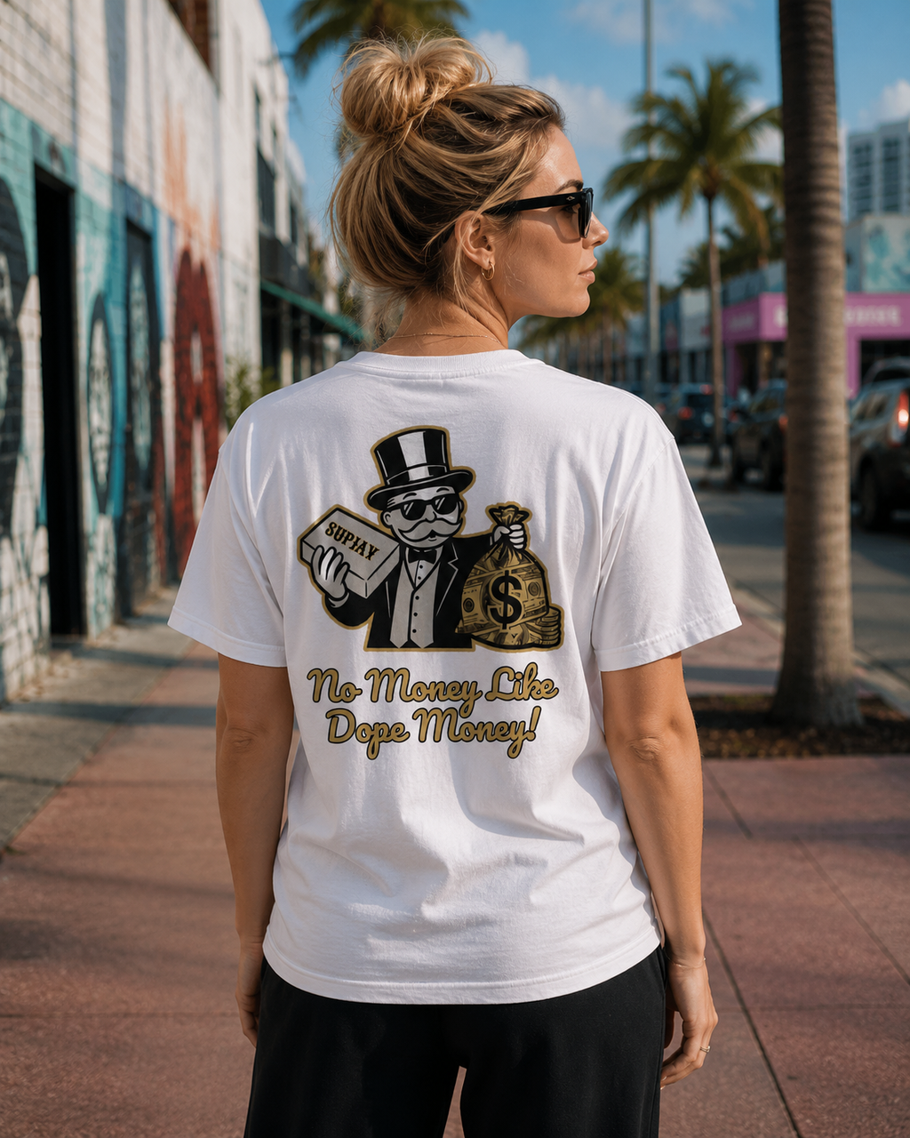 No Money Like Dope Money Tee - Back Print
