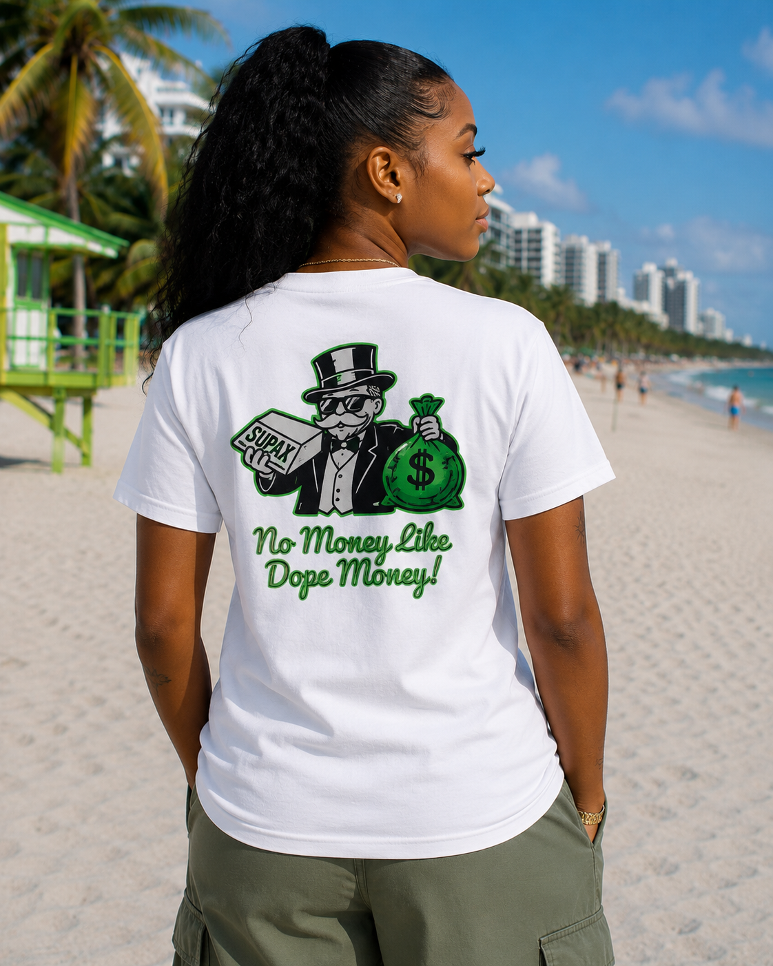 No Money Like Dope Money Tee - Back Print