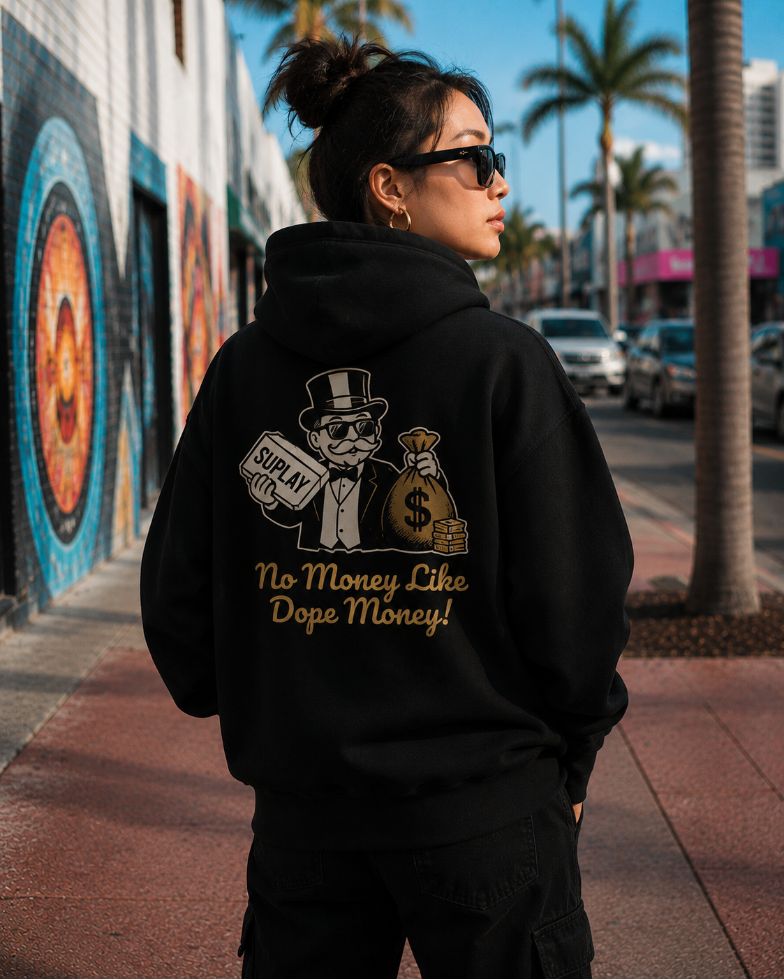 No Money Like Dope Money Hoodie - Back Print