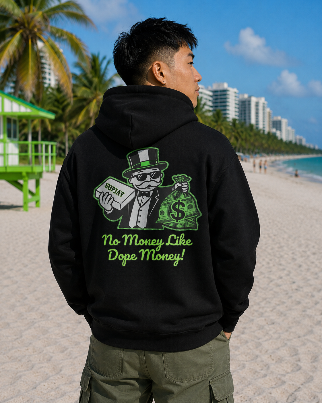 No Money Like Dope Money Hoodie - Back Print