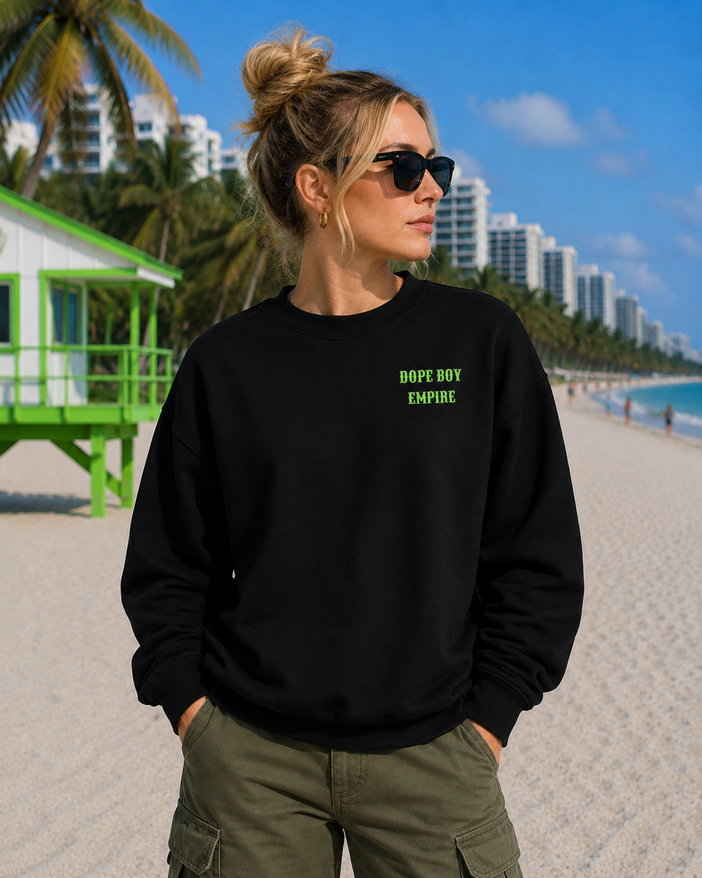 No Money Like Dope Money Crewneck - Back Print