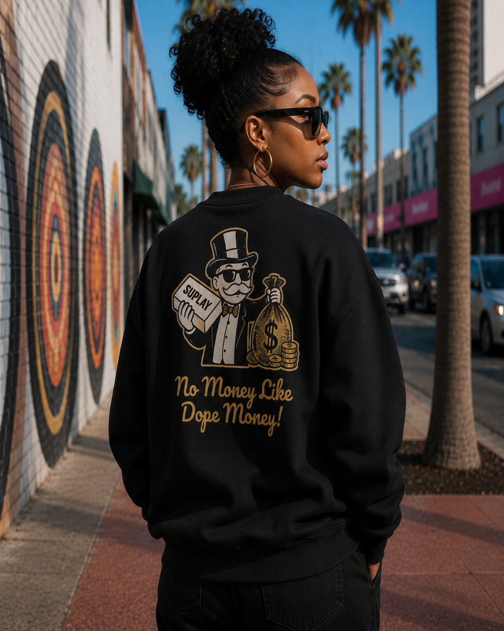 No Money Like Dope Money Hoodie - Back Print