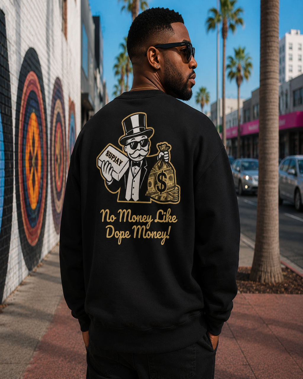 No Money Like Dope Money Hoodie - Back Print