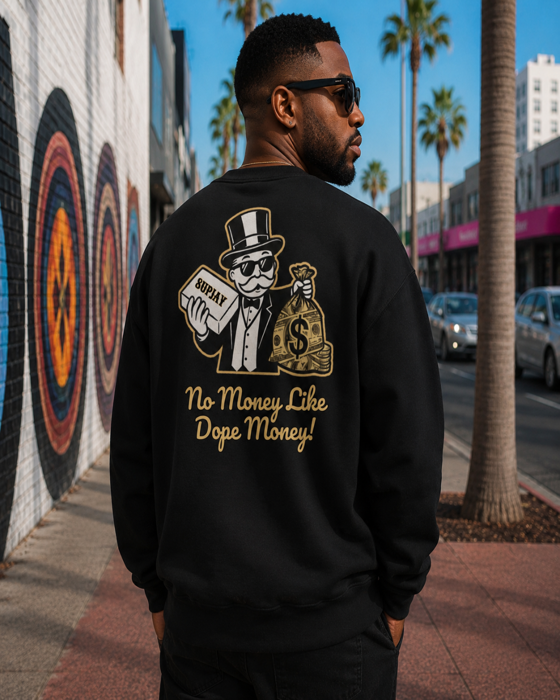 No Money Like Dope Money Hoodie - Back Print